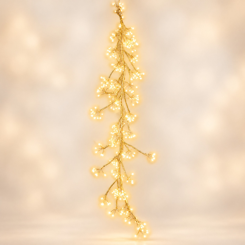 FESTONE LUMINOSO CM.180 GOLD