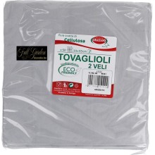 TOVAGLIOLO 3VELI ARGENTO CM.33X33 PZ 20