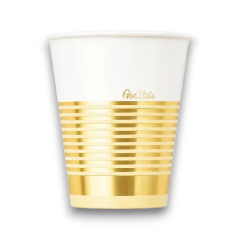 CONFEZIONE 8 BICCHIERI CC.250 ELEGANCE GOLD