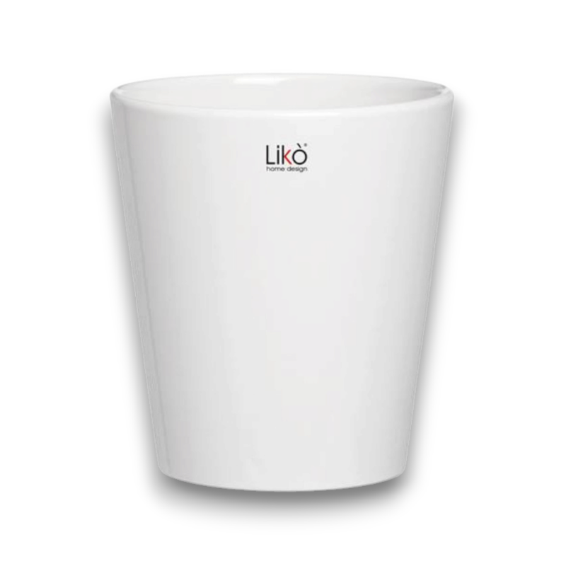 CONE VASE D.13 H 14 WHITE