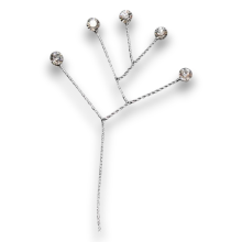 DIAMANTINI SU RAMETTO 5MM 10 CM PZ 12