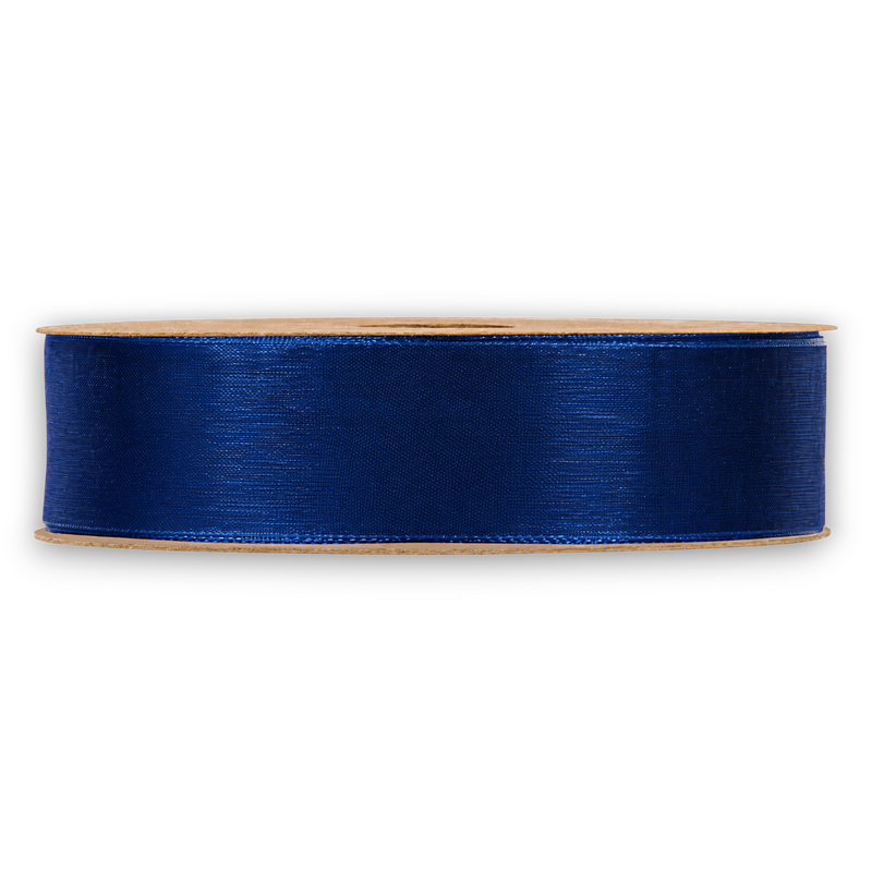 ORGANZA MATT RIBBON  MM 40X20MT BLU