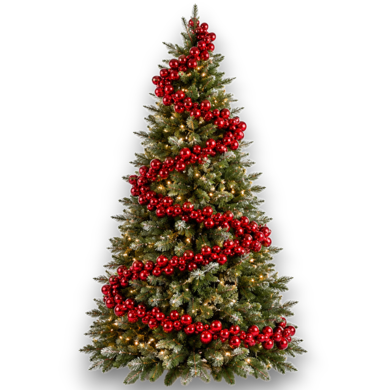 FESTONE 252 SFERE PLASTICA CM.380 RED
